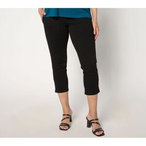 Women Control Women's Pants Sz L Prime Denim Crop Pant Black A643382